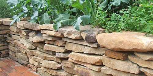 DIY Stone Garden Beds