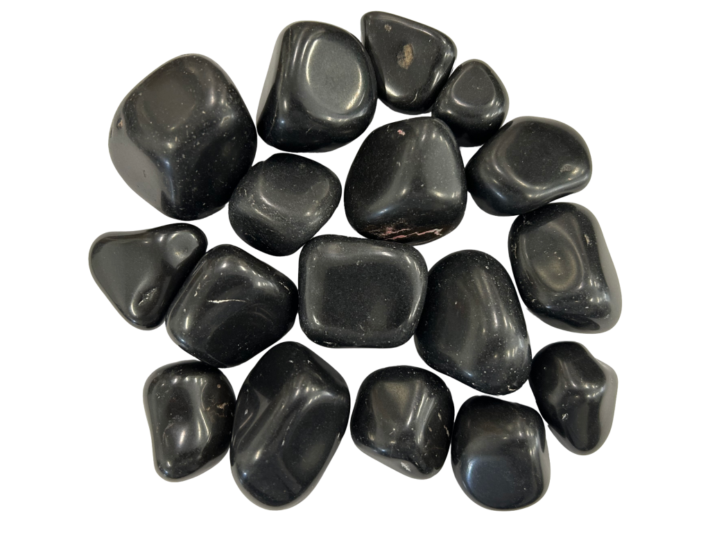 CYGNES BLACK HIGH POLISH PEBBLES