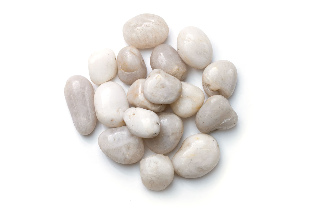 TUFA WHITE POLISH PEBBLES